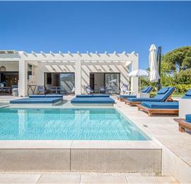 5 bedroom luxury seaside villa with indoor & outdoor pool, near Acharavi, sleeps 10